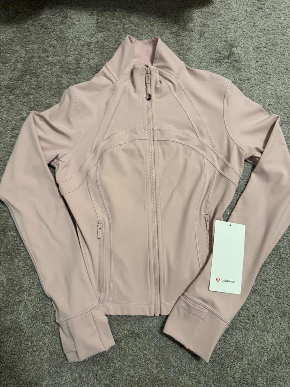 lululemon Define Cropped Jacket *Nulu- Pink Haze- Size 8
